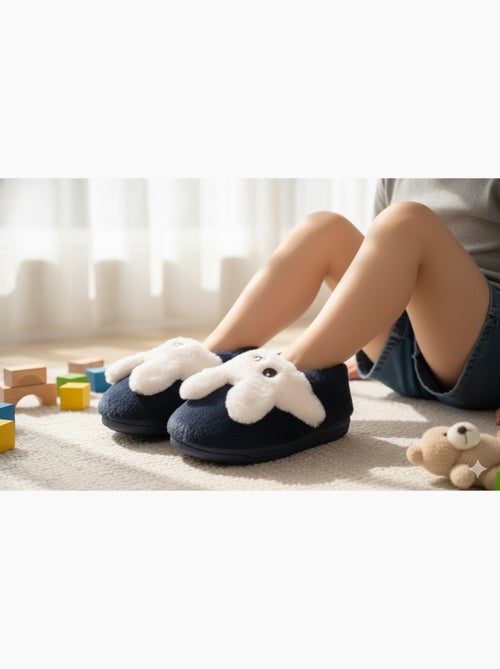 Pantoufles Enfant Animaux 3D Ultra Douces MB732831 - Kiabi