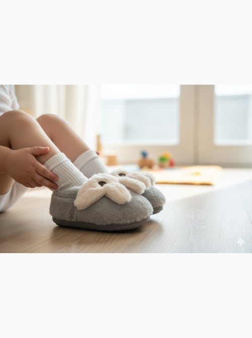 Pantoufles Enfant Animaux 3D Ultra Douces MB732831 - Kiabi Pantoufles Enfant Animaux 3D Ultra Douces MB732831 - Kiabi