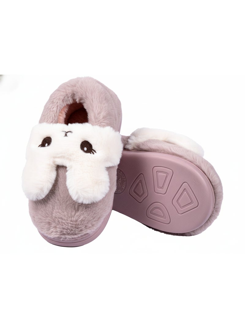 Pantoufles Enfant Animaux 3D Ultra Douces MB732831 Violet - Kiabi