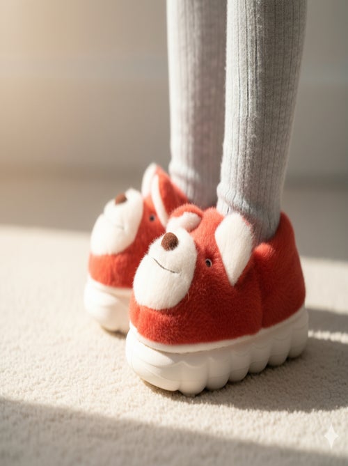 Pantoufles Enfant Animaux 3D Ultra Douces MD9758 - Kiabi