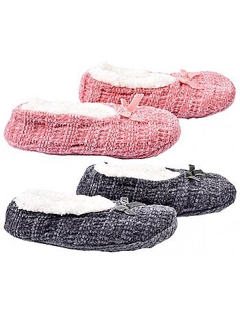 Pantoufles Femme CASA AND CO Pack de 2