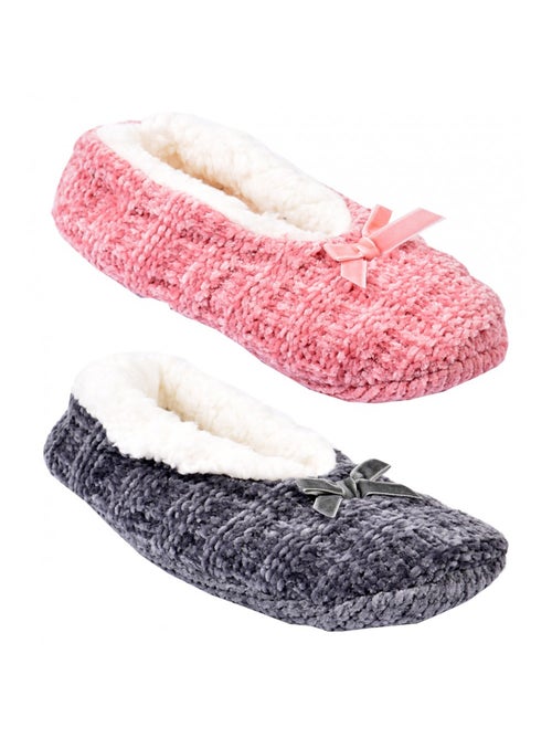 Pantoufles Femme CASA AND CO  Pack de 2 - Kiabi