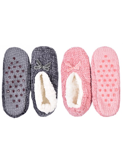 Pantoufles Femme CASA AND CO  Pack de 2 - Kiabi