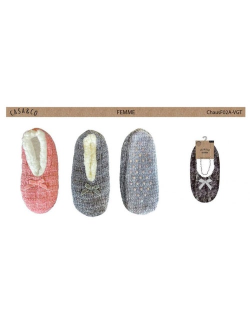 Pantoufles Femme CASA AND CO  Pack de 2 - Kiabi