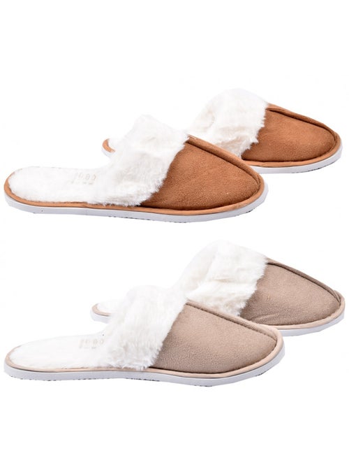 Pantoufles Femme CASA AND CO  Pack de 2 - Kiabi