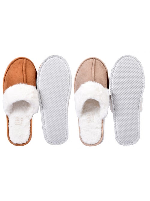 Pantoufles Femme CASA AND CO  Pack de 2 - Kiabi