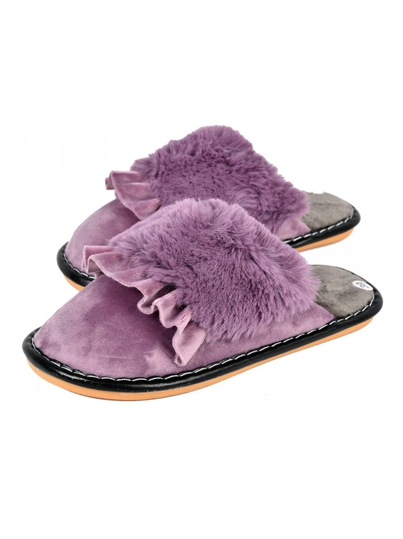 Pantoufles Femme Confort et Qualité Supérieure Violet - Kiabi