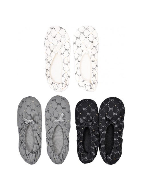 Pantoufles Femme CXL By LACROIX  Pack de 3 - Kiabi