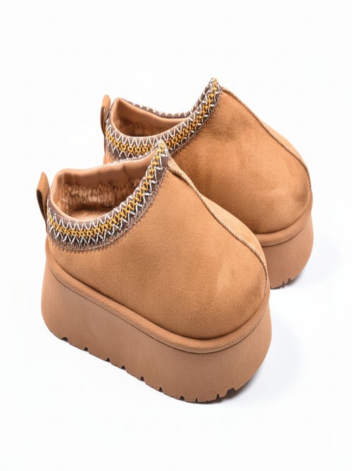 Pantoufles Femme Hiver Mule  Style Scandinave MD9769 - Kiabi