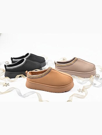 Pantoufles Femme Hiver Mule Style Scandinave MD9769