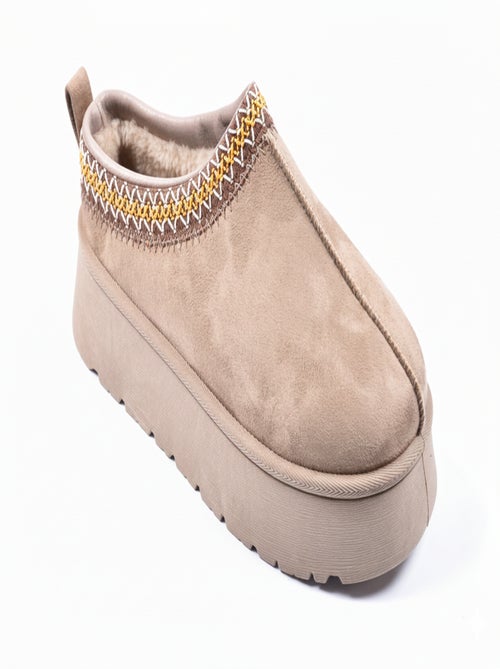 Pantoufles Femme Hiver Mule  Style Scandinave MD9769 - Kiabi