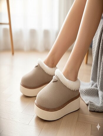 Pantoufles Femme Hiver Mule Style Scandinave ND10882
