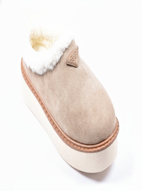 Pantoufles Femme Hiver Mule  Style Scandinave ND10882 - Kiabi