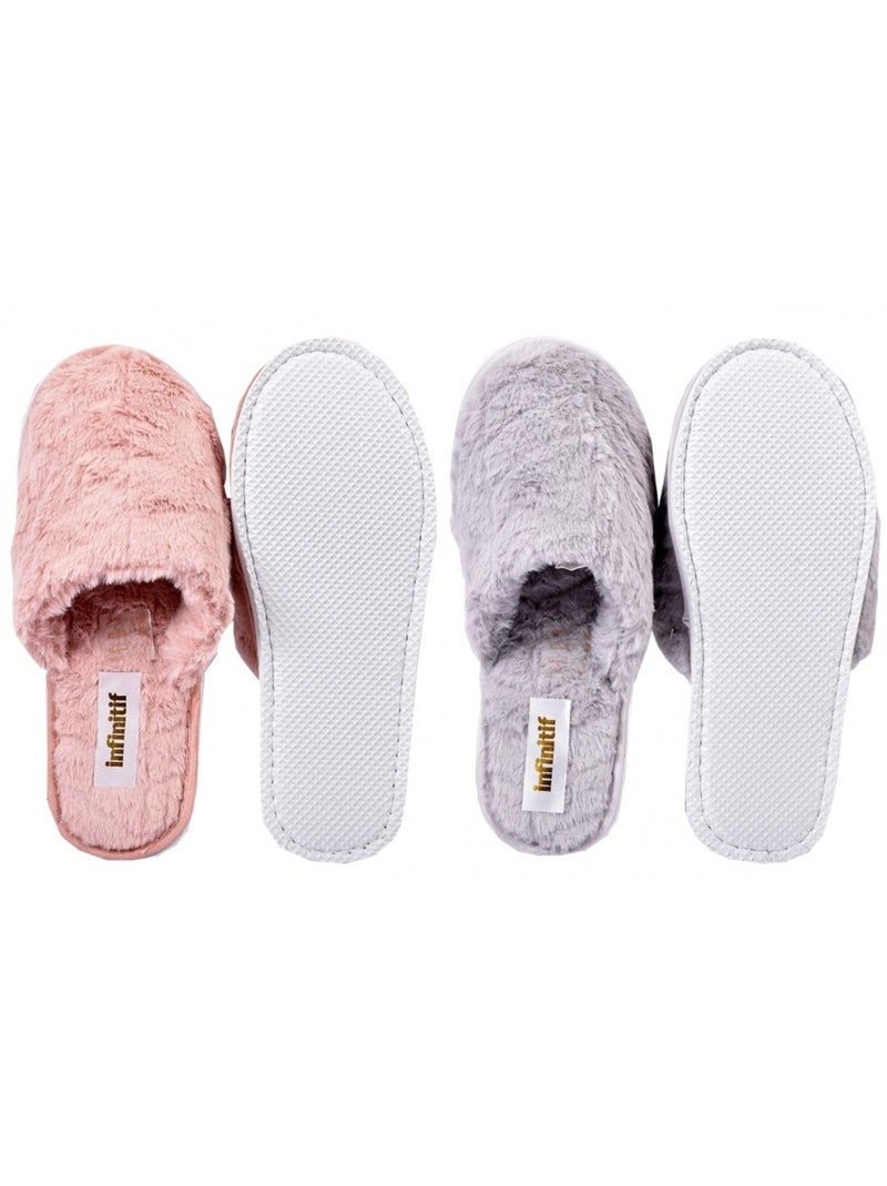 Pantoufles Femme INFINITIF  Pack de 2 Multicolore - Kiabi