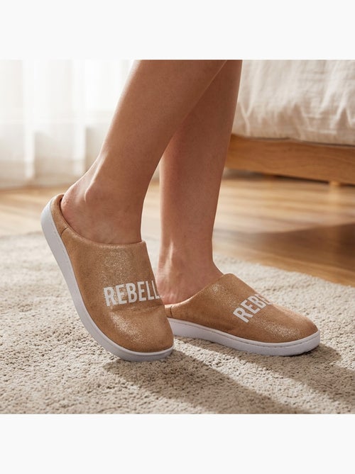 Pantoufles Femme Lurex Glitter - Kiabi