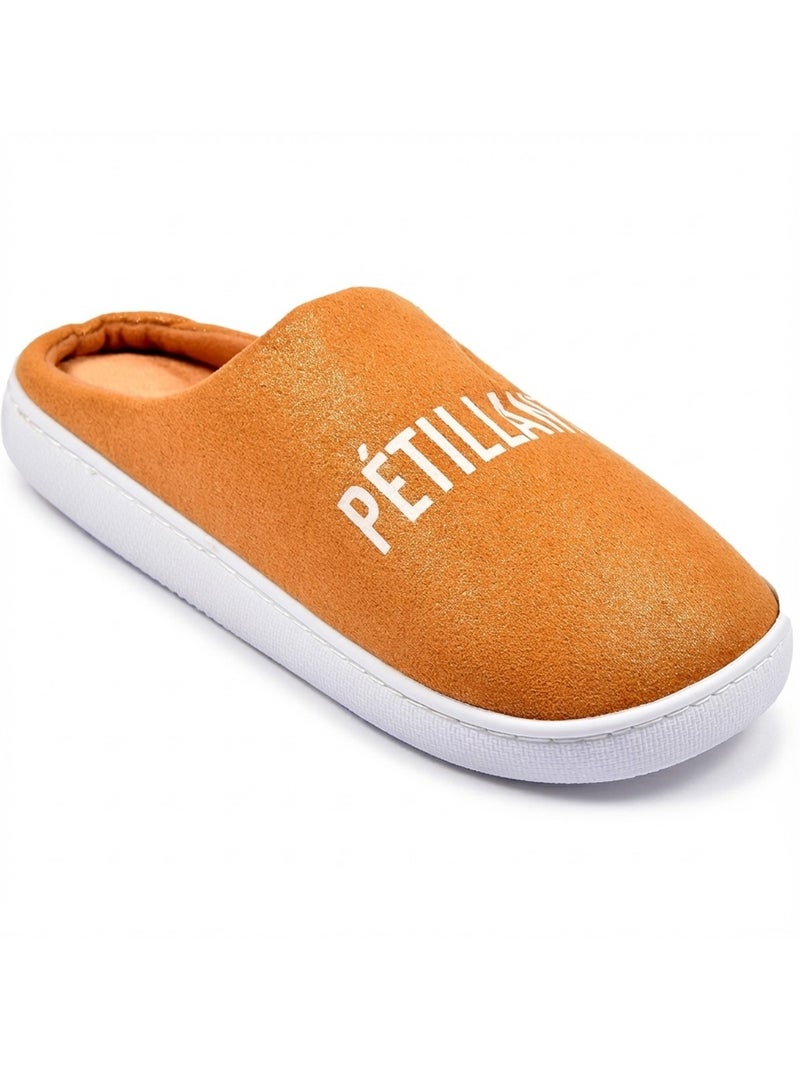 Pantoufles Femme Lurex Glitter Doré - Kiabi