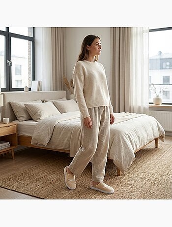 Pantoufles Femme Lurex Glitter