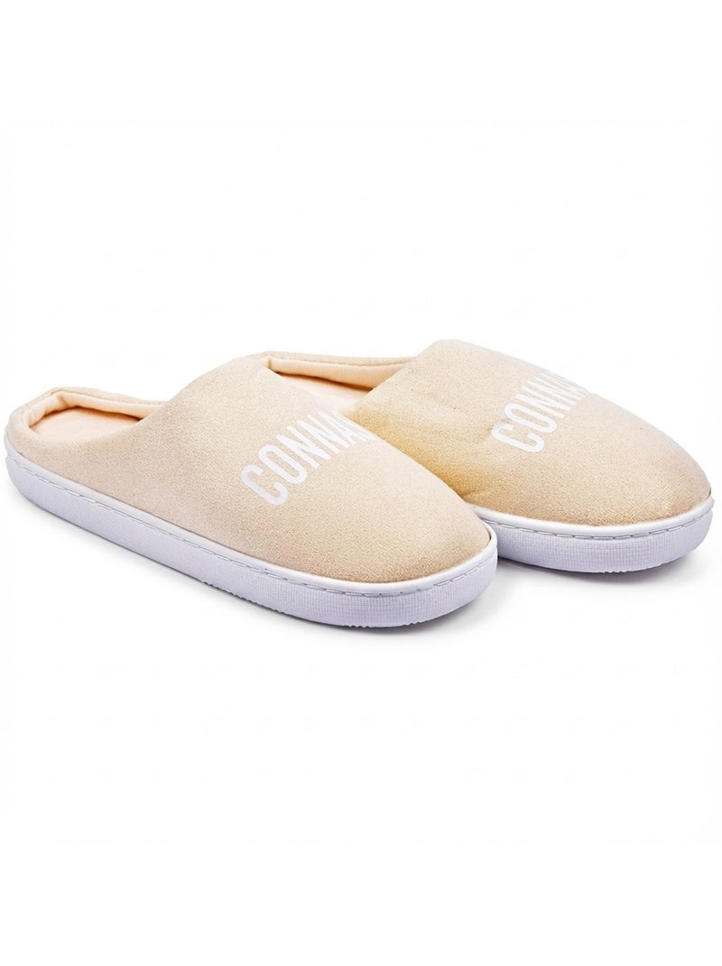 Pantoufles Femme Lurex Glitter Taupe - Kiabi