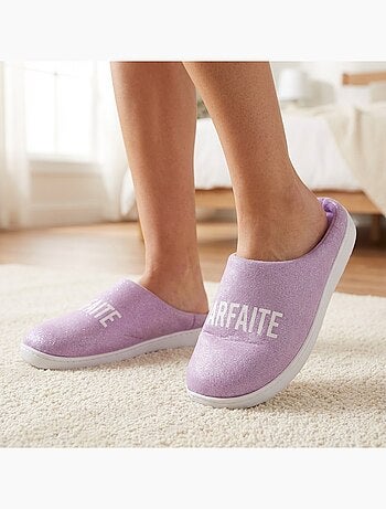 Pantoufles Femme Lurex Glitter
