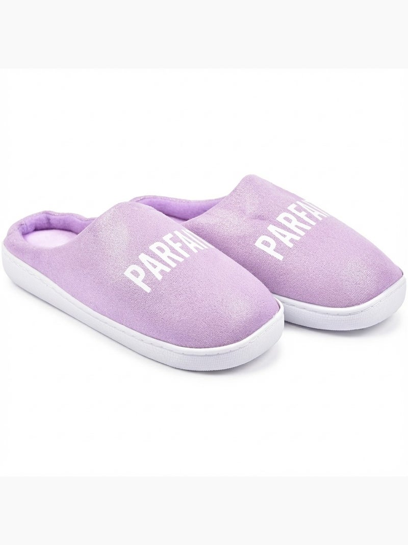 Pantoufles Femme Lurex Glitter Violet - Kiabi