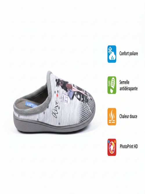 Pantoufles Femme Mule PhotoPrint - Kiabi