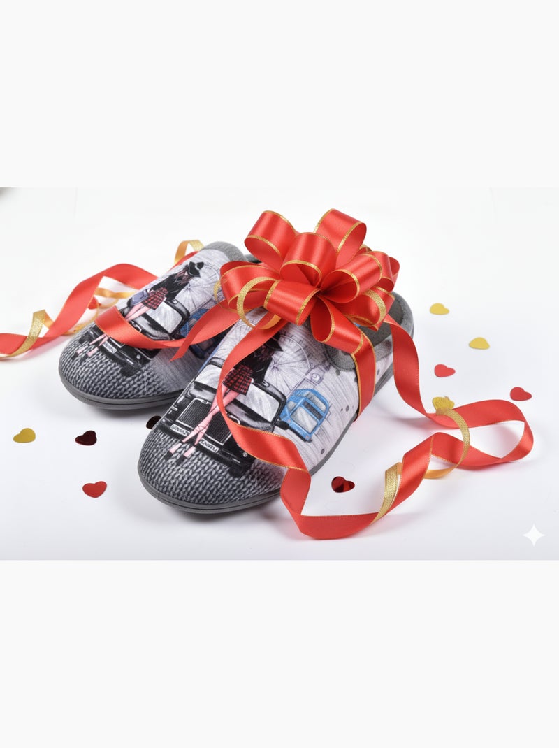 Pantoufles Femme Mule PhotoPrint Gris - Kiabi