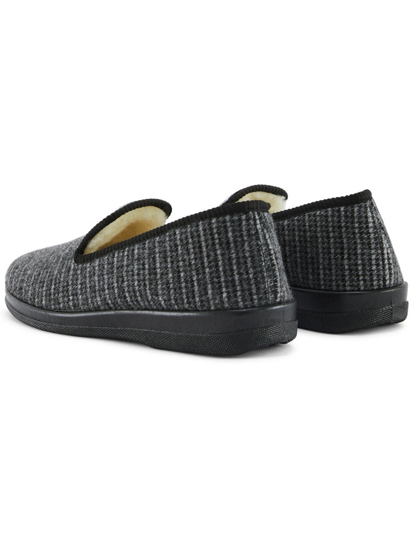 Pantoufles fourrées laine - PEDICONFORT Gris - Kiabi