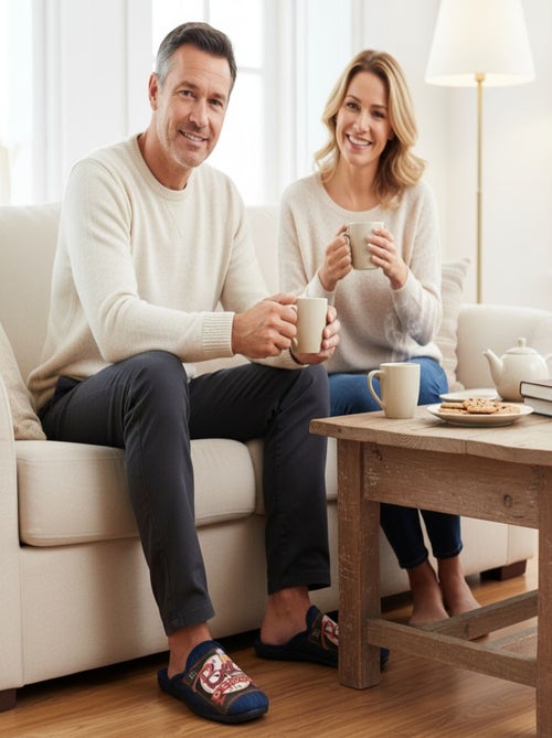 Pantoufles Homme Mule Fantaisie PHOTOPRINT - Kiabi