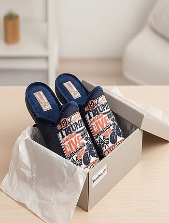Pantoufles Homme Mule Fantaisie PHOTOPRINT