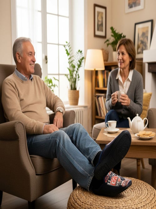 Pantoufles Homme Mule Fantaisie PHOTOPRINT - Kiabi