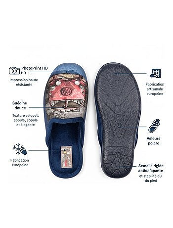 Pantoufles Homme Mule Fantaisie PHOTOPRINT