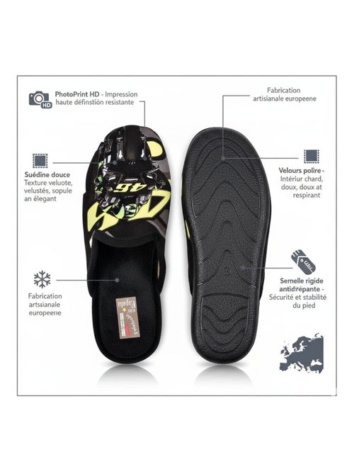 Pantoufles Homme Mule Fantaisie PHOTOPRINT - Kiabi