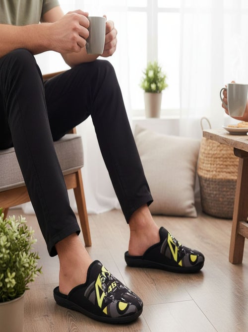 Pantoufles Homme Mule Fantaisie PHOTOPRINT - Kiabi