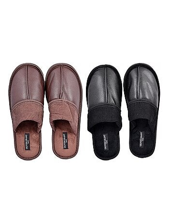 Pantoufles Homme OLIVER GRANT Pack de 2