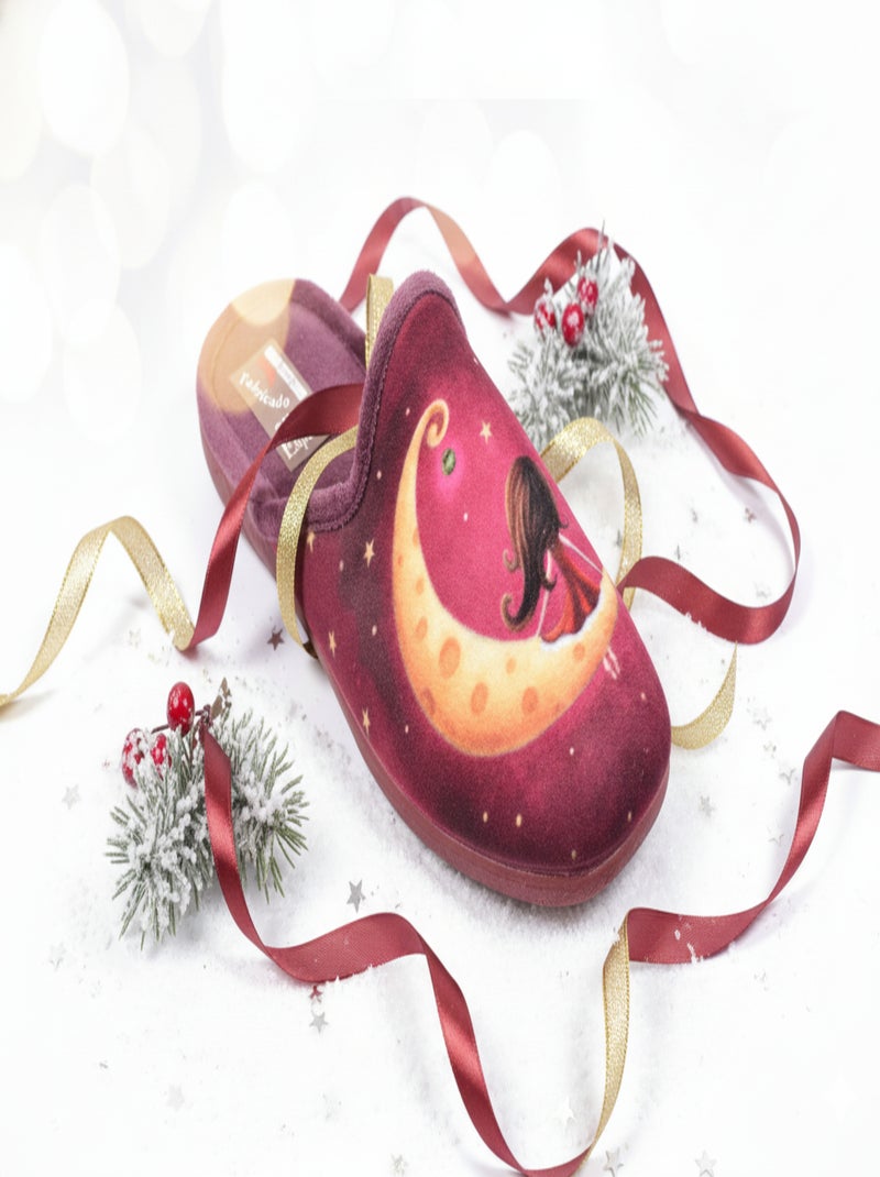 Pantoufles Mules femme PHOTOPRINT Bordeaux - Kiabi