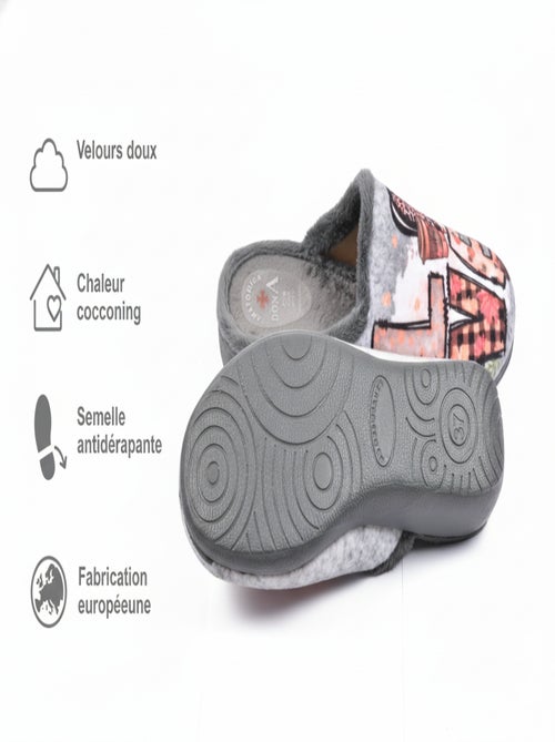 Pantoufles Mules femme PHOTOPRINT - Kiabi