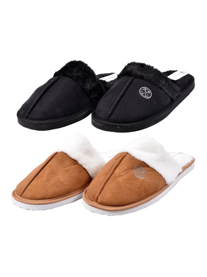 Pantoufles pour Femme CXL By LACROIX  Pack de 2 Multicolore - Kiabi