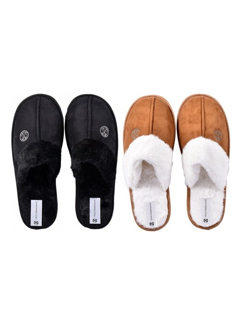 Pantoufles pour Femme CXL By LACROIX  Pack de 2 - Kiabi