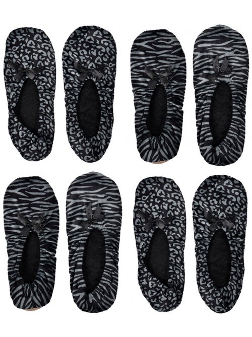 Pantoufles pour Femme INFINITIF Confort  Pack de 4 - Kiabi