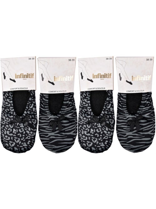Pantoufles pour Femme INFINITIF Confort  Pack de 4 - Kiabi