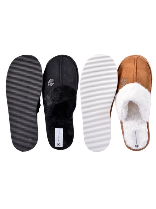 Pantoufles pour homme CXL By LACROIX Pack de 2 - Kiabi Pantoufles pour homme CXL By LACROIX Pack de 2 - Kiabi