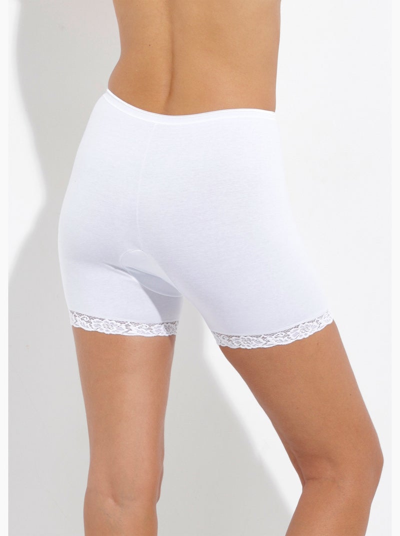 Panty court seconde peau - lot de 2 Blanc - Kiabi