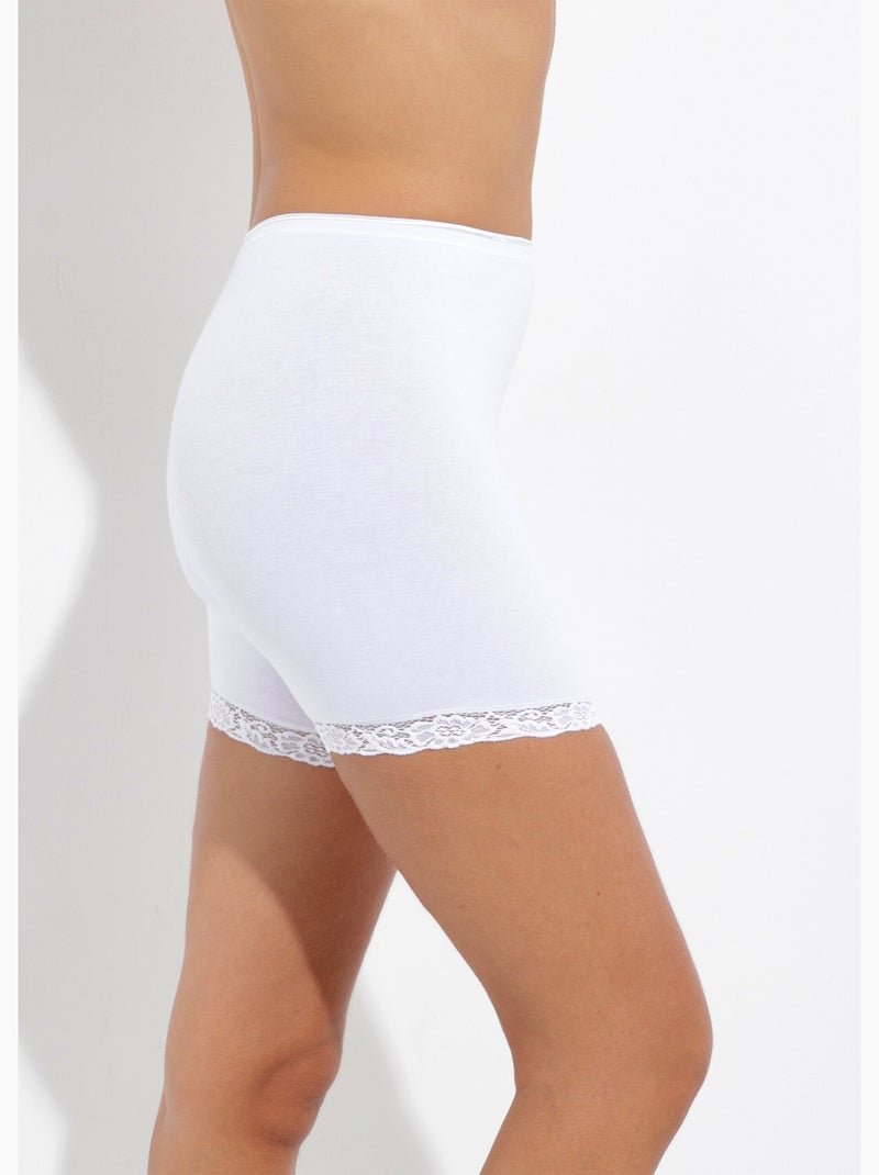 Panty court seconde peau - lot de 2 Blanc - Kiabi