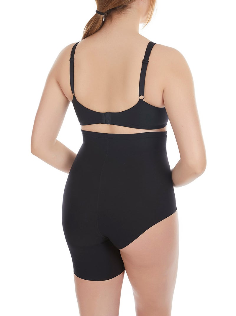 Panty gainant asymétrique réversible taille haute Curves Noir - Kiabi