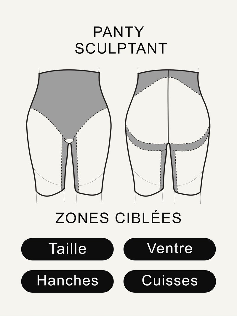 Panty gainant sculptant Believe - RougeGorge Lingerie Beige sable - Kiabi