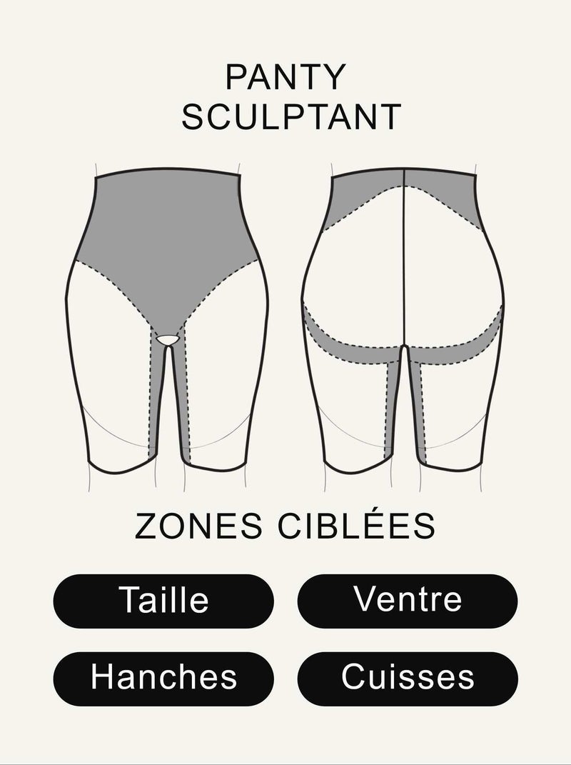 Panty gainant sculptant Believe - RougeGorge Lingerie Noir - Kiabi