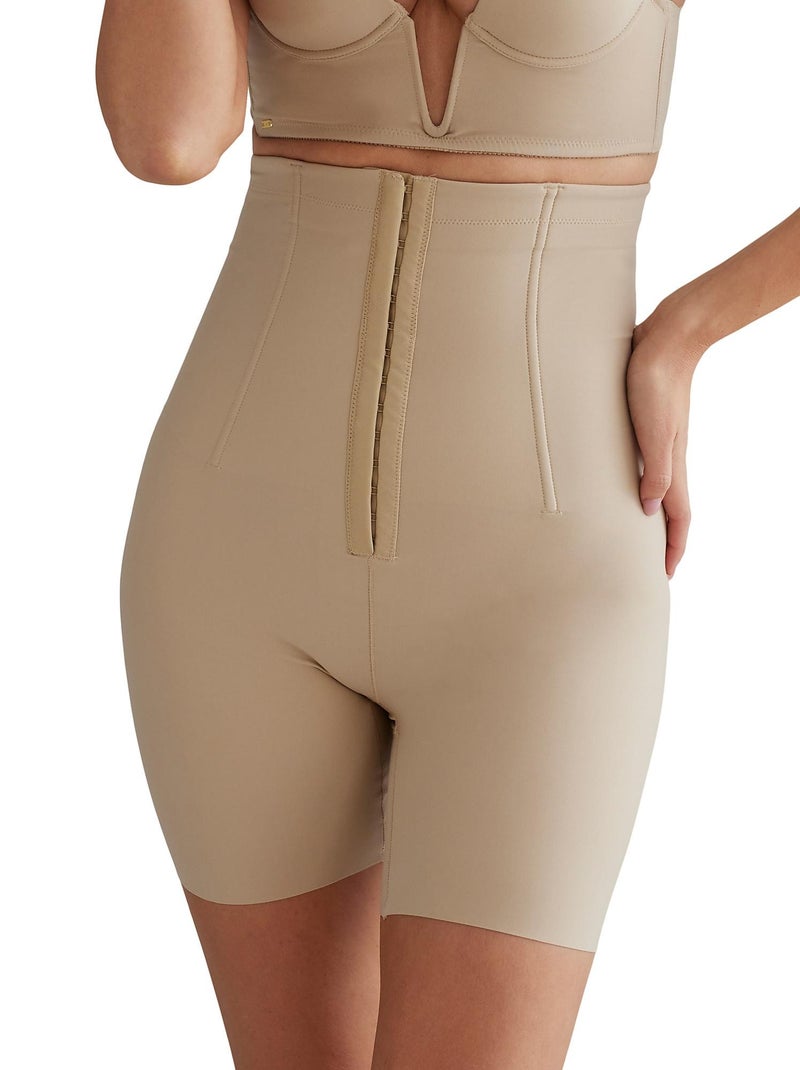 Panty gainant taille ultra haute Curves Beige - Kiabi