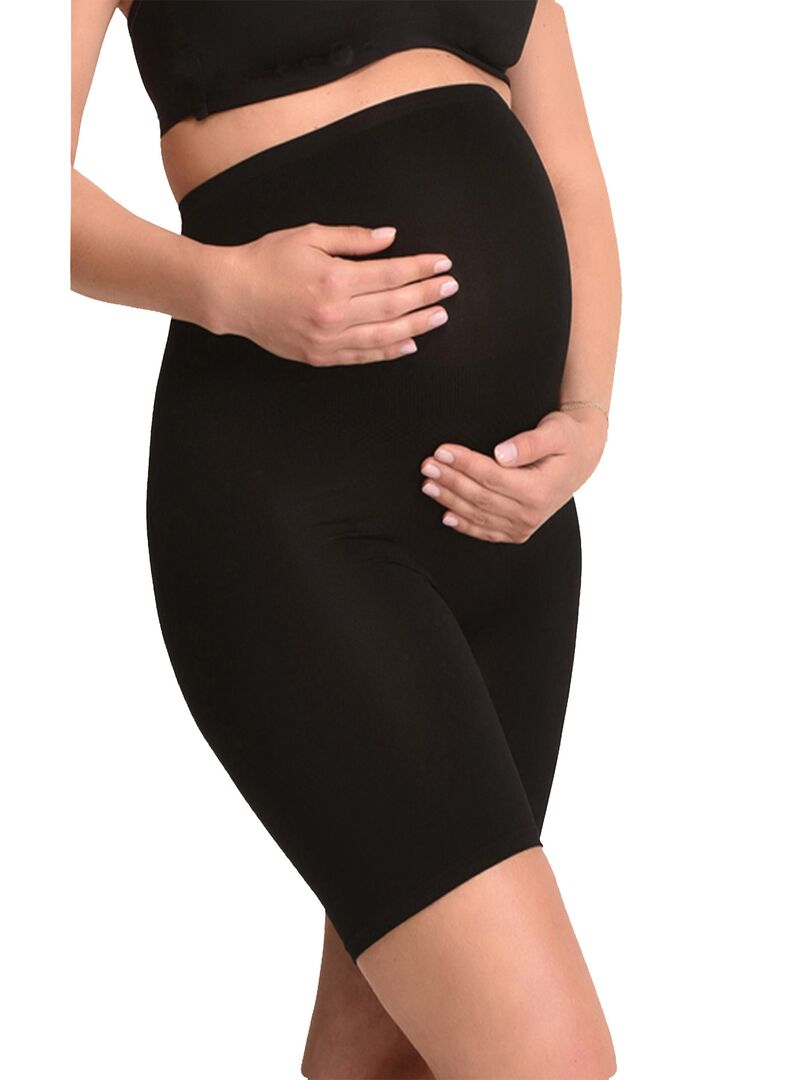 Culotte de grossesse sans coutures , effet galbant | Noir