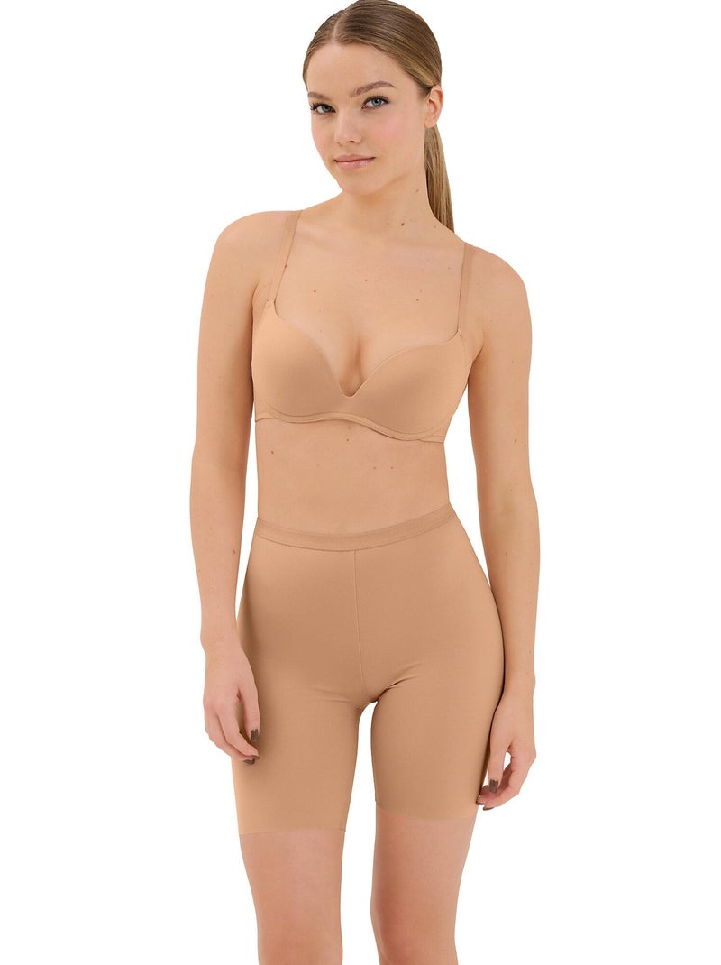 Panty long taille haute Maya Beige - Kiabi