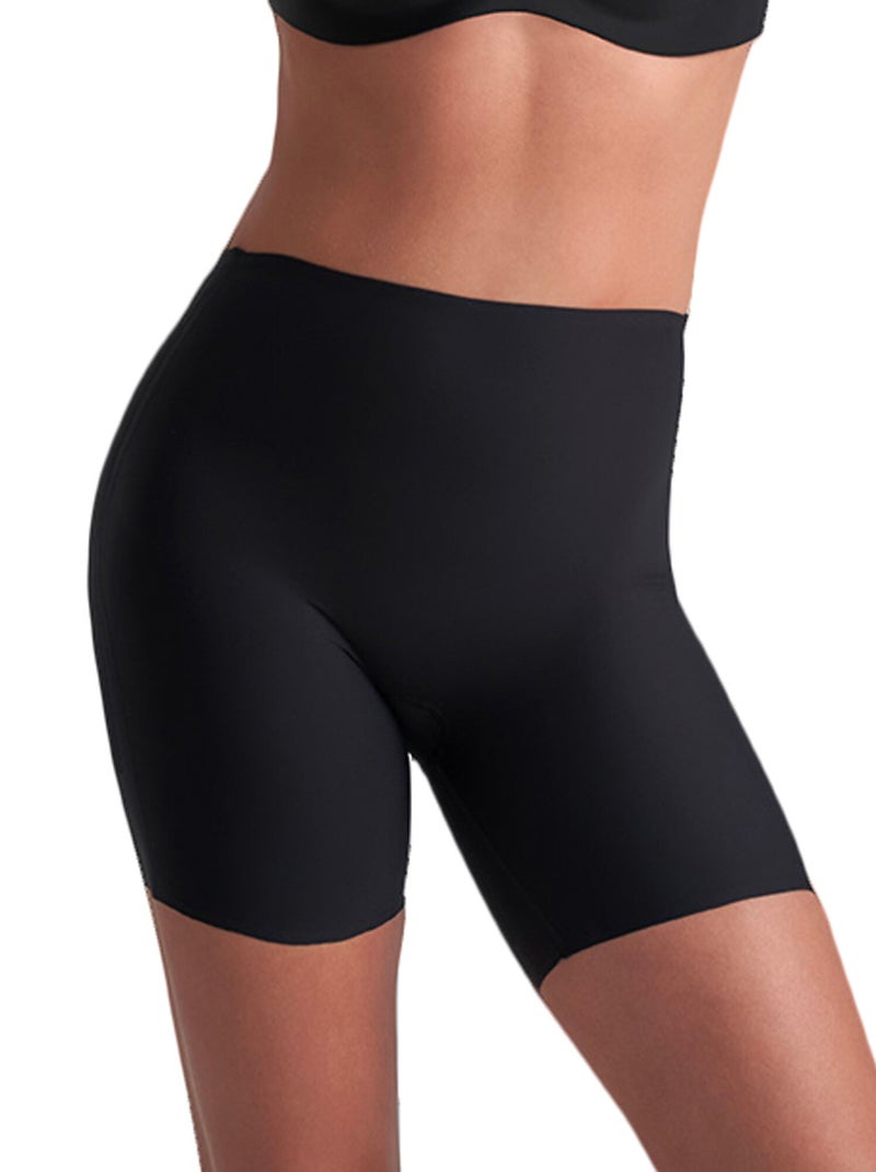 Panty short hauteur moyenne à dos bas Shapewear Noir - Kiabi